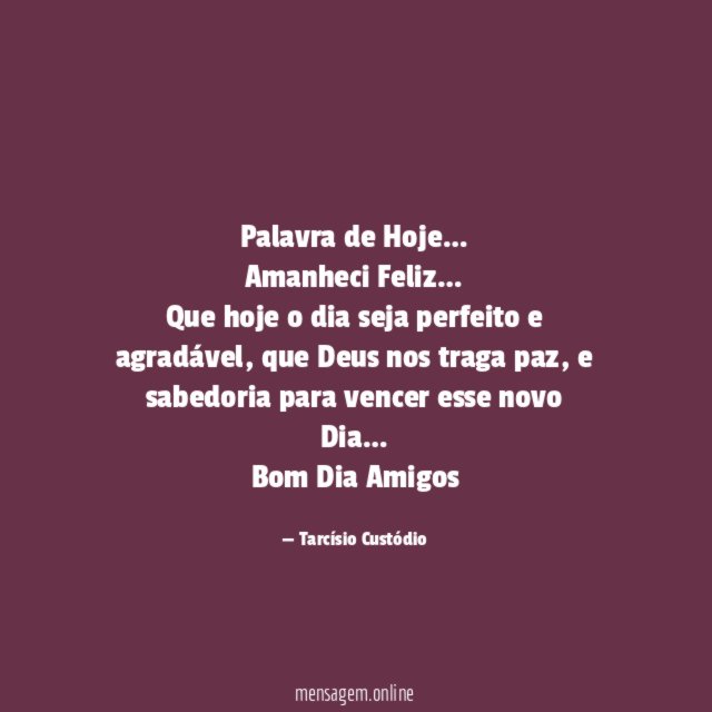 Palavra de Hoje