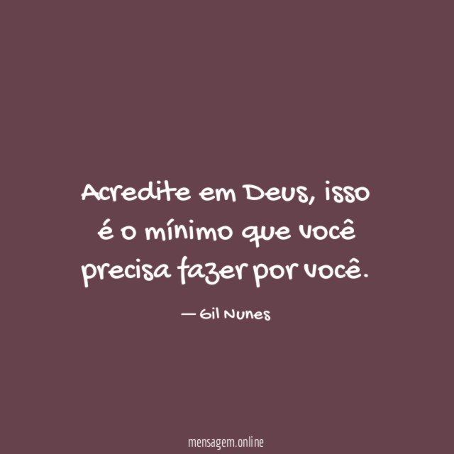 Acredite em Deus