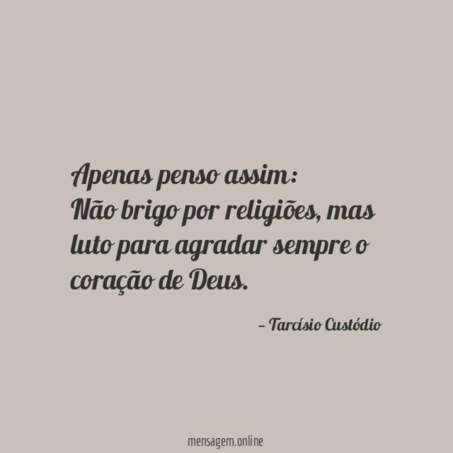 Apenas penso assim