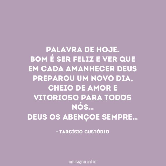 Palavra de Hoje