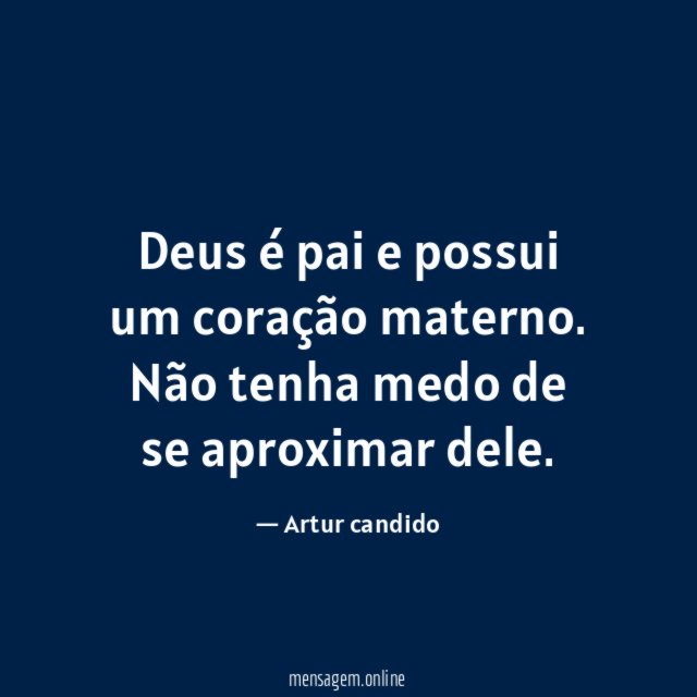 Deus é pai e possui um coração materno
