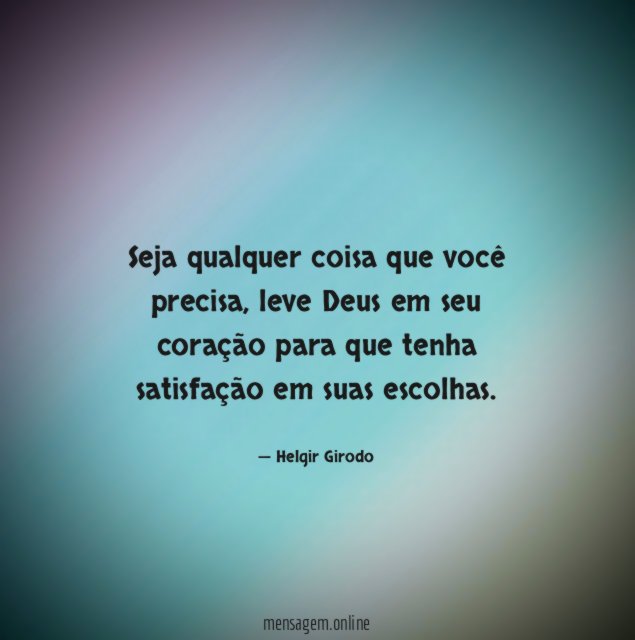 Seja qualquer coisa que você precisa