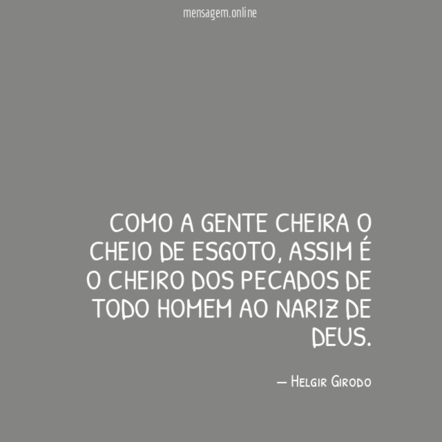 Como a gente cheira o cheio de esgoto