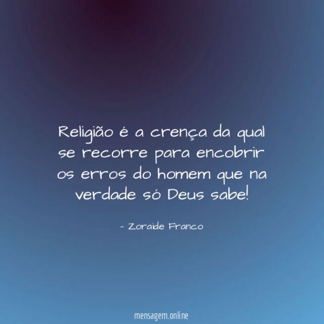 Religião é a crença da qual se recorre