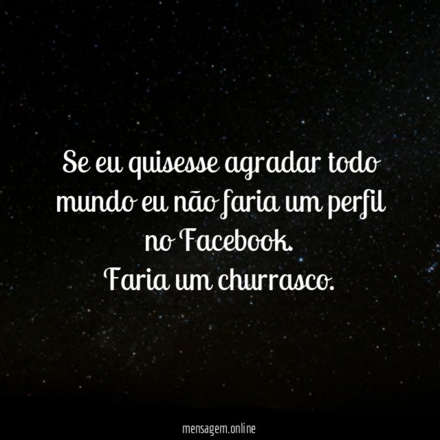 Facebook ou churrasco