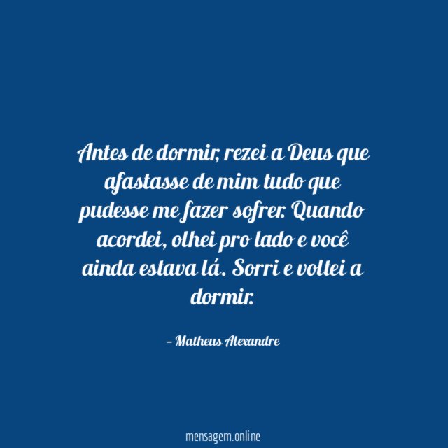 Antes de dormir