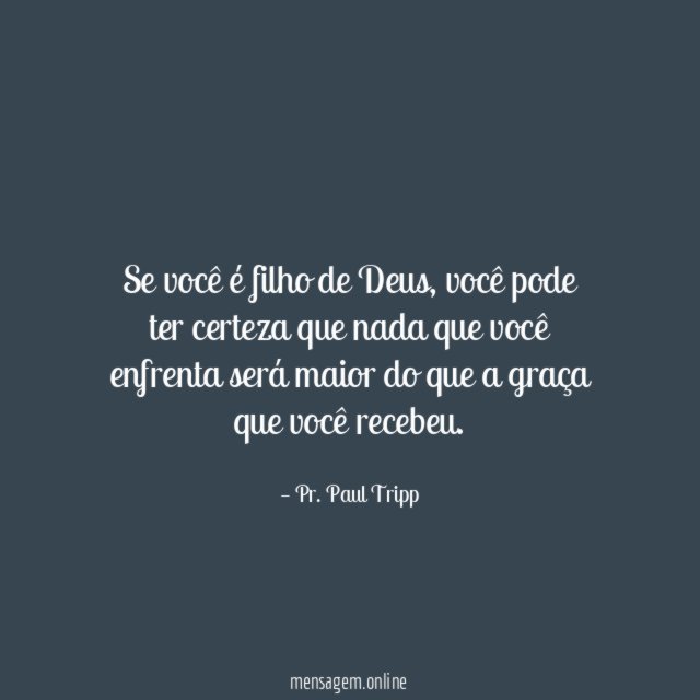 Se você é filho de Deus