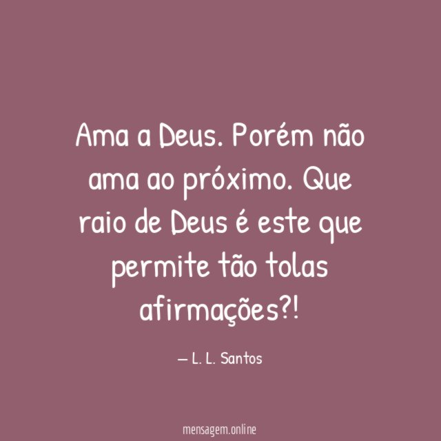 Ama a Deus