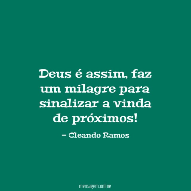 Deus é assim