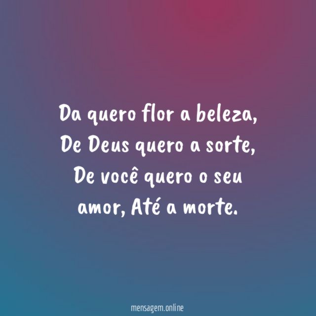 Da quero flor a beleza