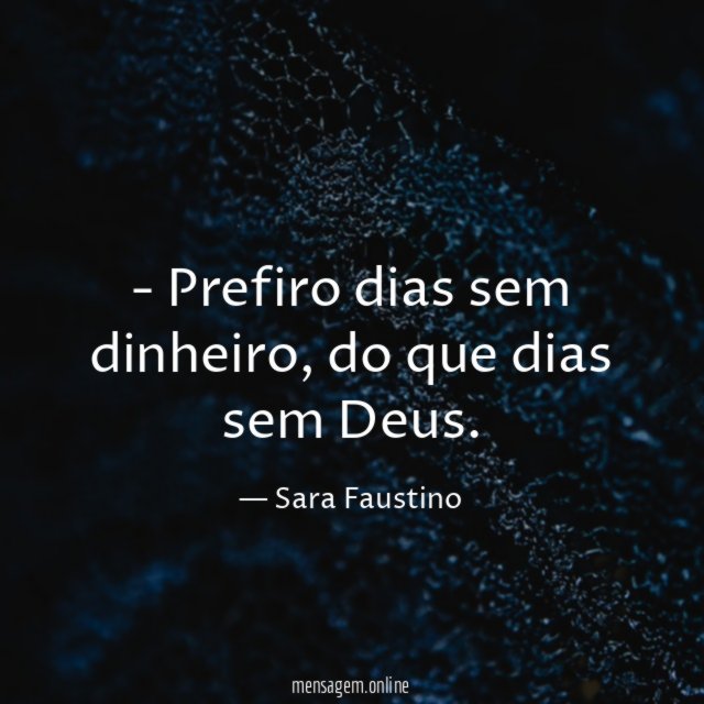 Prefiro dias sem dinheiro