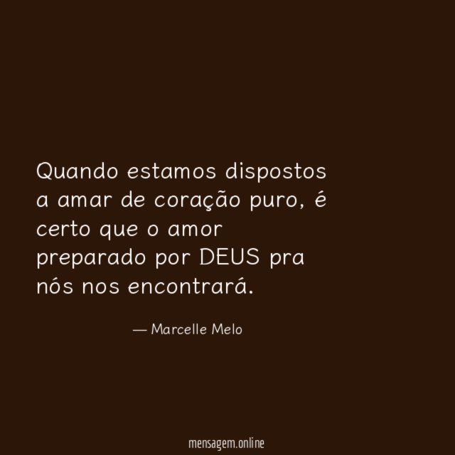 Quando estamos dispostos a amar de coração puro