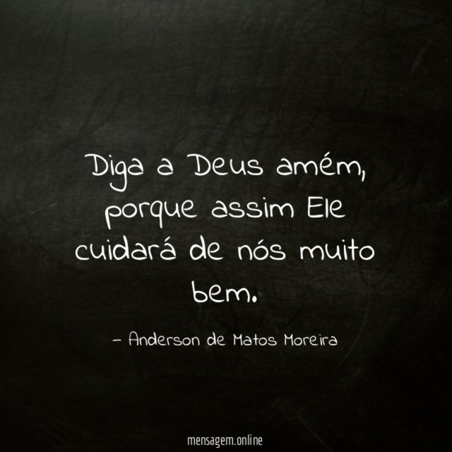 Diga a Deus amém