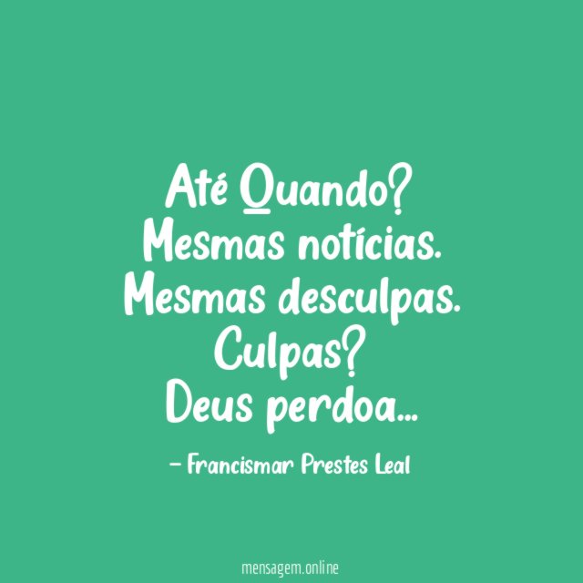 Até Quando?