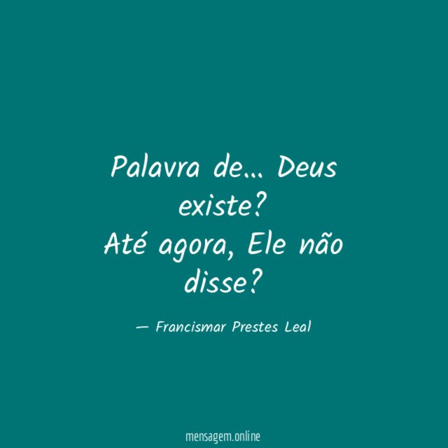 Palavra de…