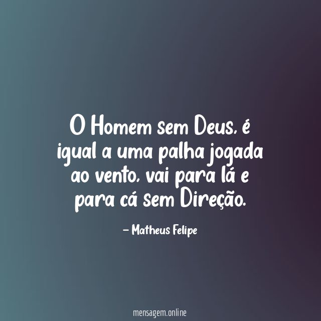 O Homem sem Deus