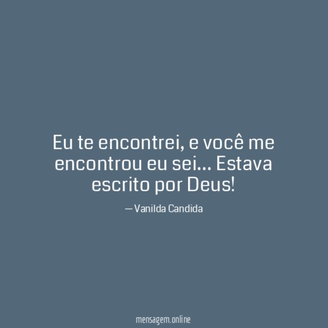 Eu te encontrei