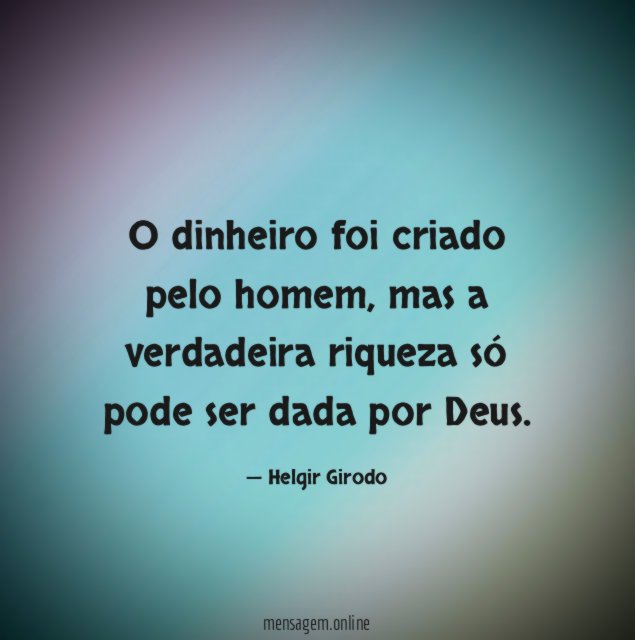 O dinheiro foi criado pelo homem