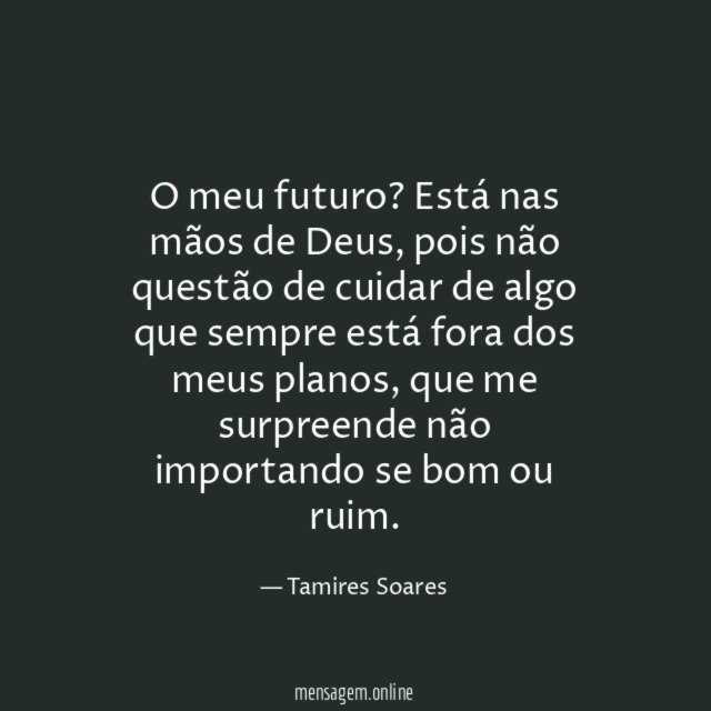 O meu futuro