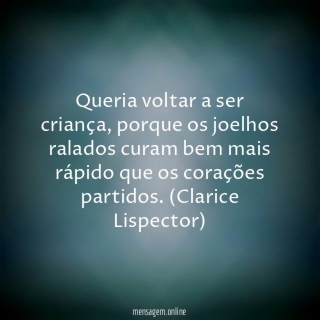 Voltar a ser criança