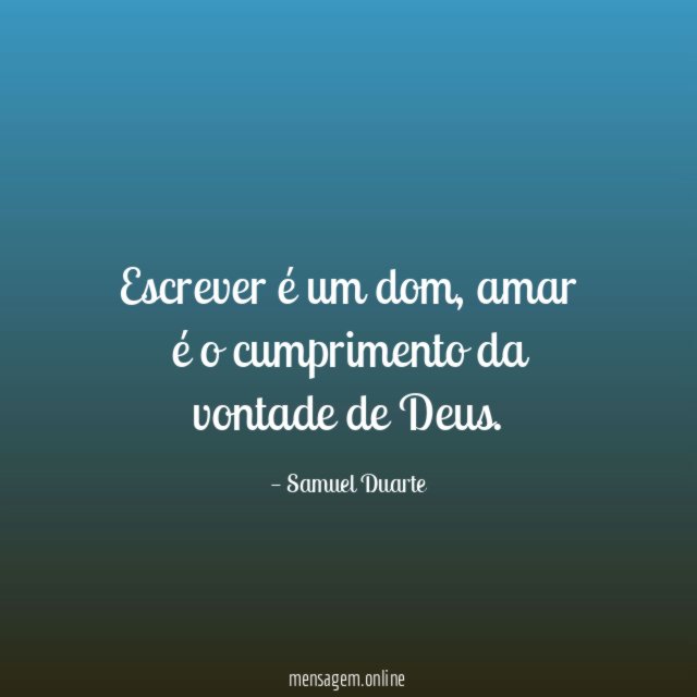 Escrever é um dom