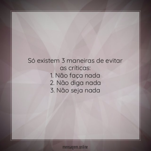 Como evitar críticas