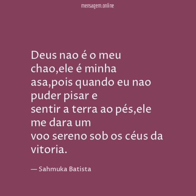 Deus nao é o meu chao