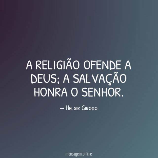 A religião ofende a Deus