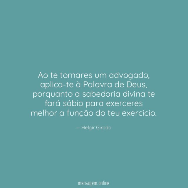 Ao te tornares um advogado