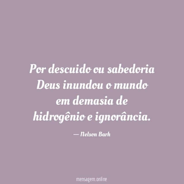 Por descuido ou sabedoria Deus inundou o mundo