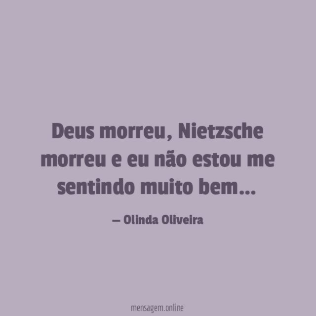 Deus morreu