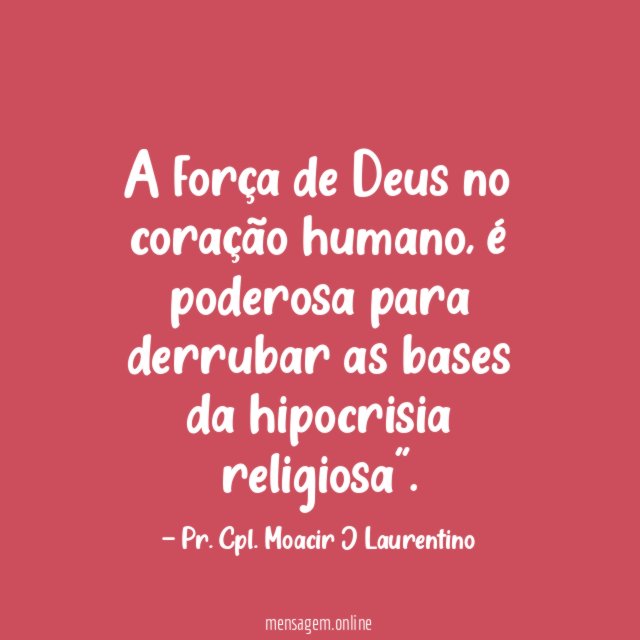 A força de Deus no coração humano