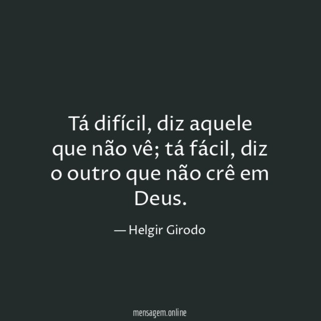 Tá difícil