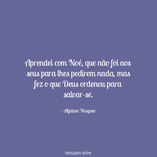 Aprendei com Noé