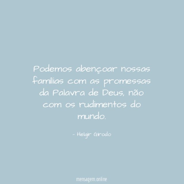 Podemos abençoar nossas famílias com as promessas da