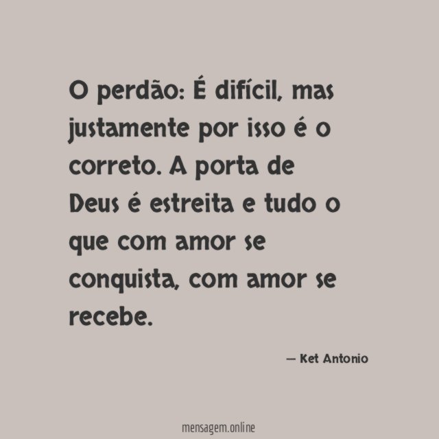 O perdão