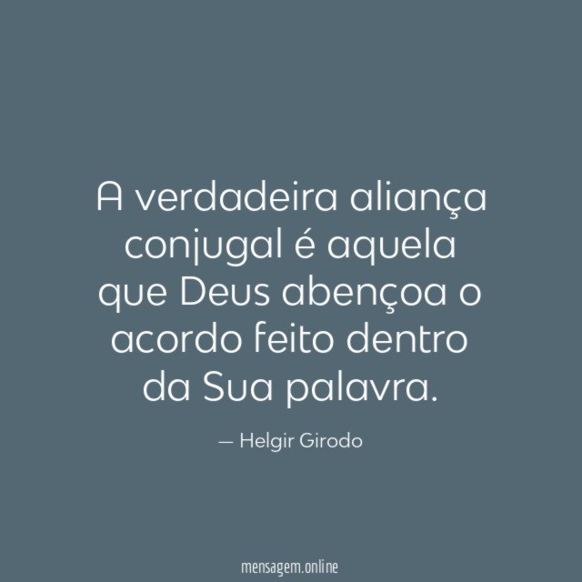A verdadeira aliança conjugal é aquela que Deus abençoa