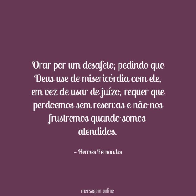 Orar por um desafeto