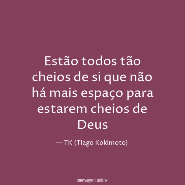 Estão todos tão cheios de si que não
