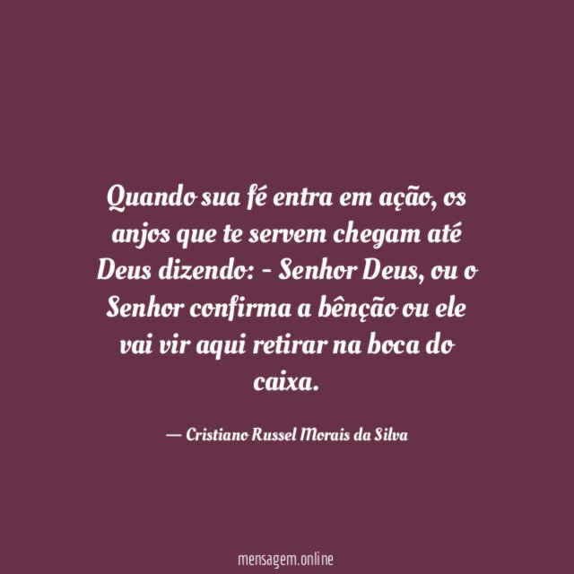 Quando sua fé entra em ação