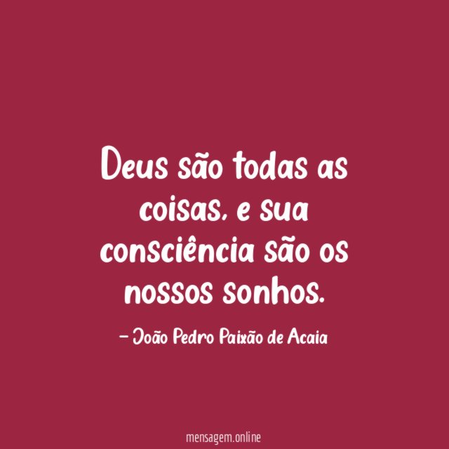 Deus são todas as coisas