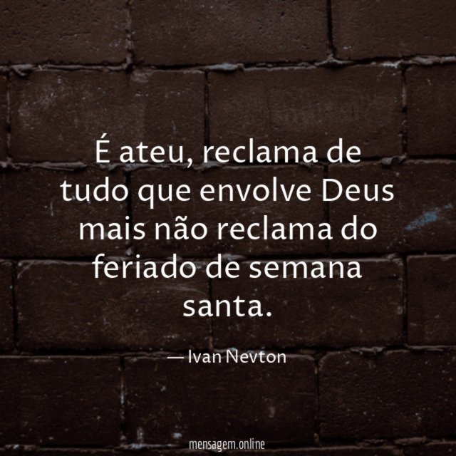 É ateu