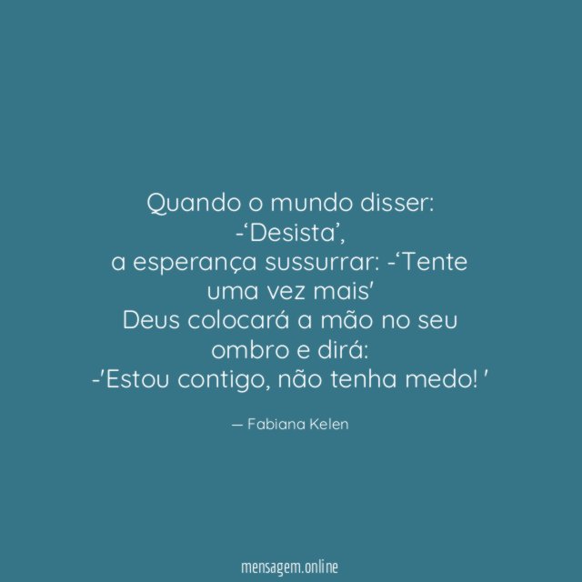 Quando o mundo disser