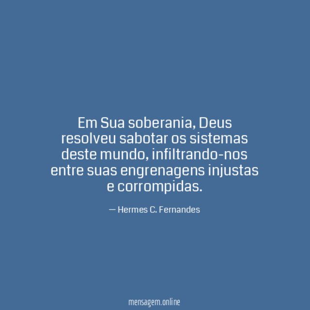 Em Sua soberania