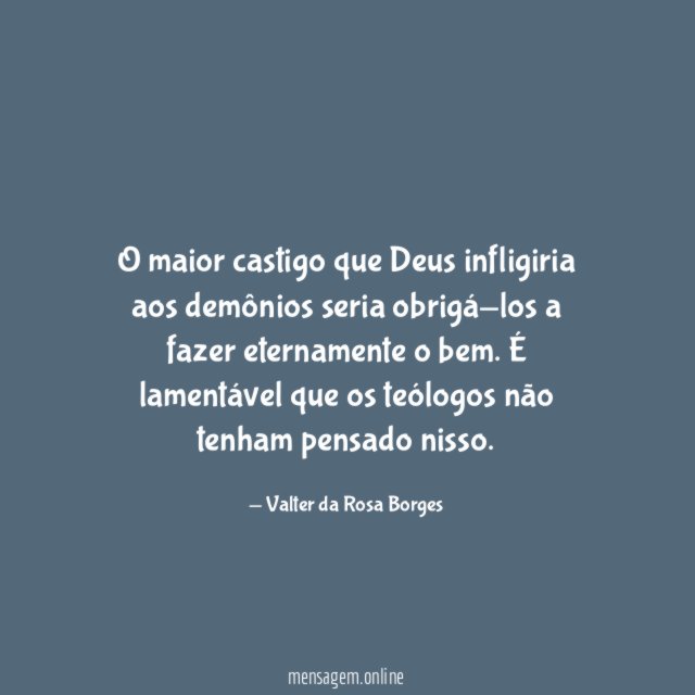 O maior castigo que Deus infligiria aos demônios