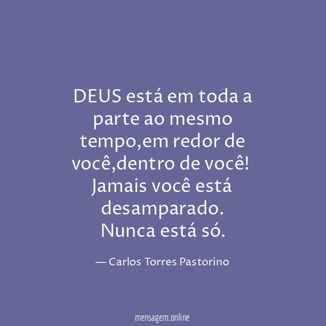 DEUS está em toda a parte ao mesmo tempo