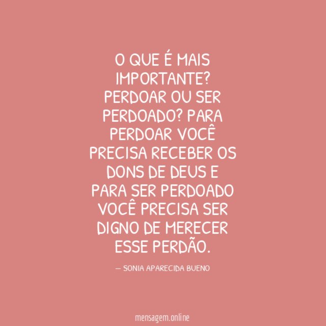 O QUE É MAIS IMPORTANTE