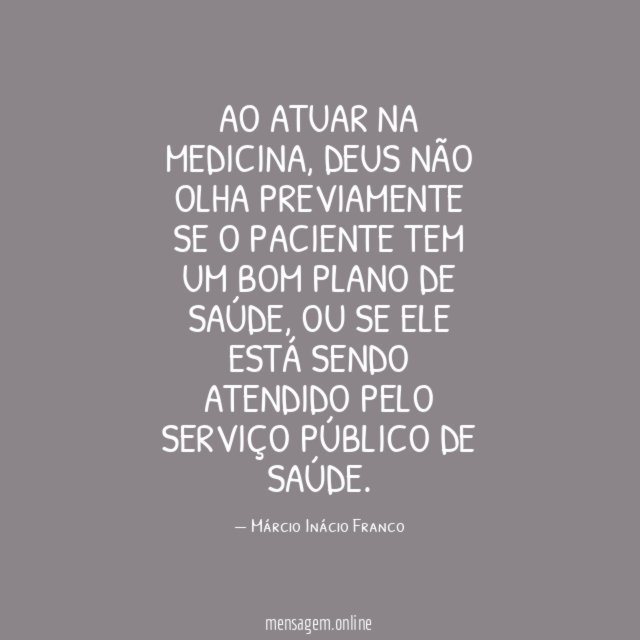 AO ATUAR NA MEDICINA