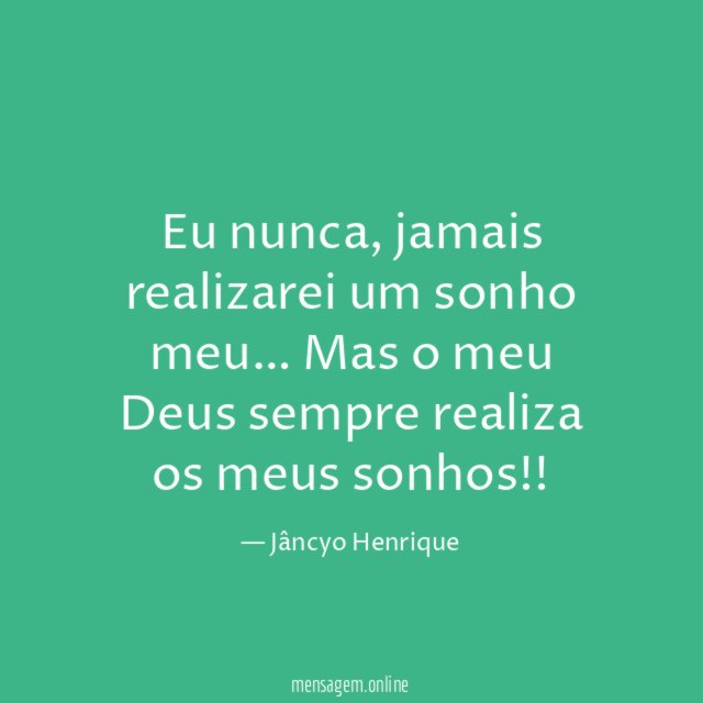 Eu nunca