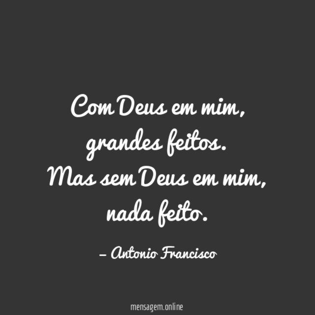 Com Deus em mim
